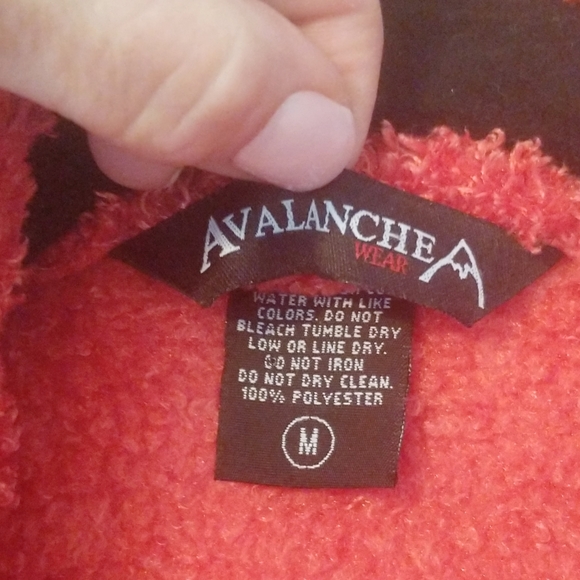 Avalanche Wear Orange fleece vest size medium - Picture 4 of 6